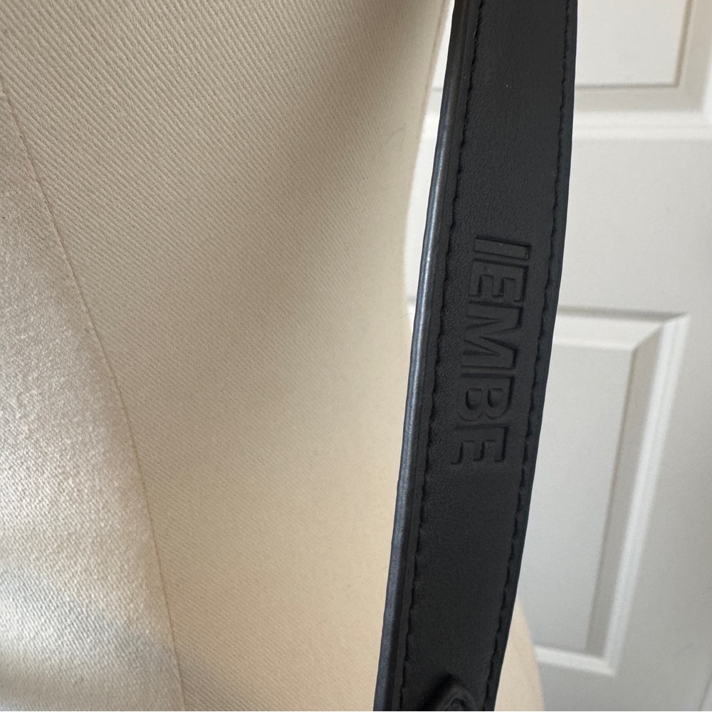 IEMBE by Travis Derry Black Mini Satchel Crossbody Bag Gold Hardware - Picture 5 of 12